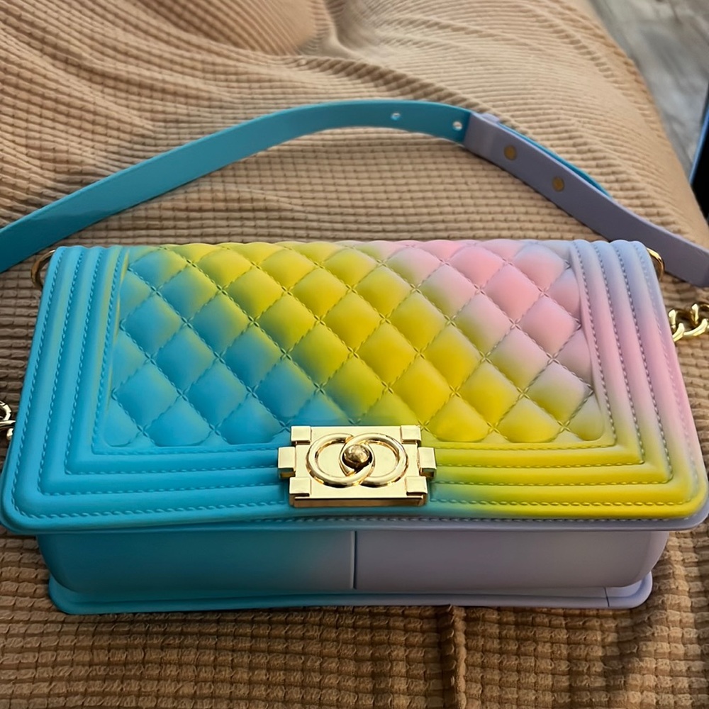 Lola + The Boys Multicolor Quilted Crossbody Bag